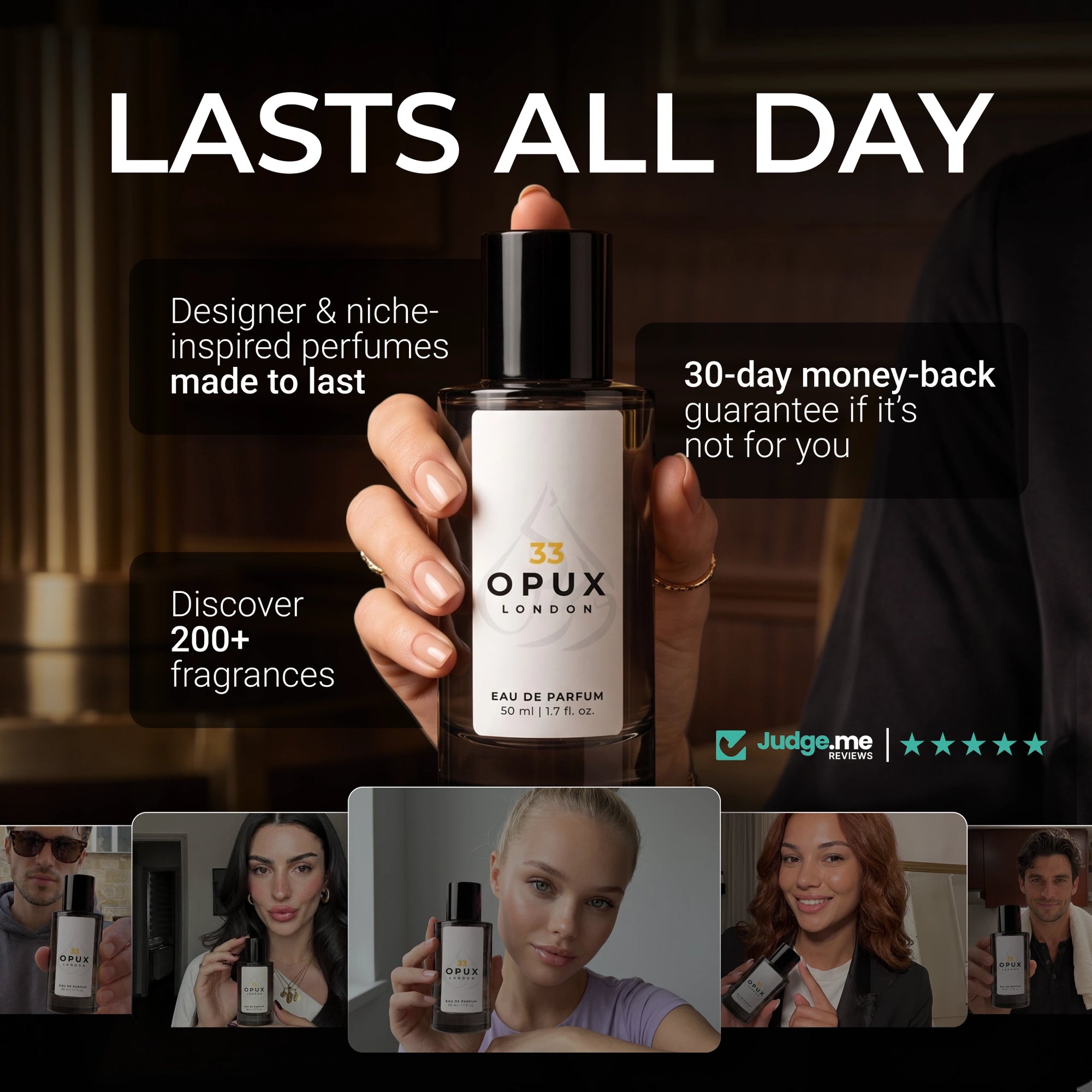 OPUX long lasting perfumes with customer photos